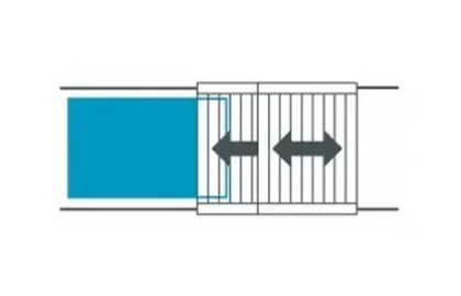 Funktionsprinzip: Klapp-Schiebesystem
